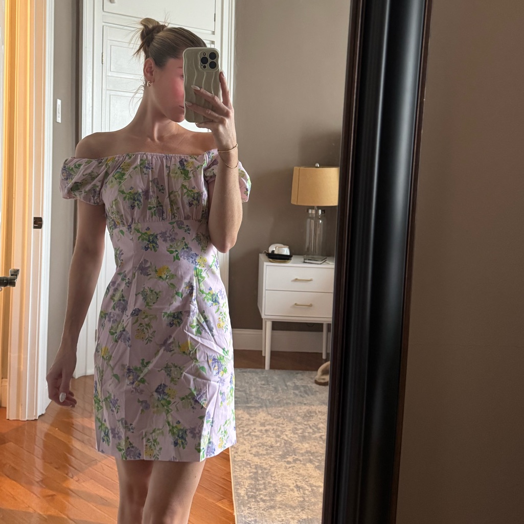 Caroline Constas Lilac Botanica Calla Dress